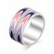 Серебряное кольцо АЛЬКОР 01-0982/0ЭМ6-00 с эмалью и цирконием