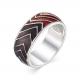 Серебряное кольцо АЛЬКОР 01-1120/ЭМ36-00 с эмалью