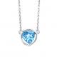 Серебряное колье АЛЬКОР 06-0376/00ТС-00 с топазом
