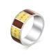 Серебряное кольцо АЛЬКОР 01-0399/ЭМ18-00 с эмалью