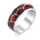 Серебряное кольцо АЛЬКОР 01-1121/ЭМ36-00 с эмалью