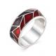 Серебряное кольцо АЛЬКОР 01-1122/ЭМ36-00 с эмалью