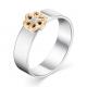 Серебряное кольцо Алькор с золотой накладкой и бриллиантом 01-1199/000Б-00