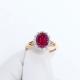 Золотое кольцо ERA Jewellery 01-01887-01-328-01-02 с бриллиантом и рубином