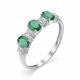 Серебряное кольцо АЛЬКОР 01-0263/00АГ-00 с фианитом и агатом