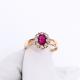 Золотое кольцо ERA Jewellery 01-03143-01-111-01-02 с бриллиантом и рубином