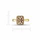 Кольцо из лимонного золота ERA Jewellery 01-03246-05-034-01-00 с коньячным бриллиантом