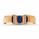 Золотое кольцо ERA Jewellery 01-03386-01-009-07-01 с бриллиантом и сапфиром