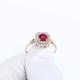 Золотое кольцо ERA Jewellery 01-03393-01-111-01-01 с бриллиантом и рубином