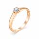 Серебряное кольцо АЛЬКОР 01-0382/ПЗКЦ-00 с фианитом