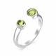 Серебряное кольцо АЛЬКОР 01-0422/00ХР-00 с хризолитом