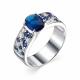 Серебряное кольцо АЛЬКОР 01-0455/00КЦ-00 с фианитом