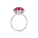 Серебряное кольцо АЛЬКОР 01-0565/0РСК-00 с ювелирным кристаллом
