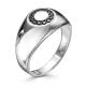 Серебряное кольцо АЛЬКОР 01-0585/00КЦ-00 с цирконием