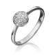 Кольцо из белого золота Platina 01-0602-00-101-1120-30 с бриллиантом