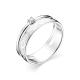 Серебряное кольцо АЛЬКОР 01-0651/0ЭМ1-00 с эмалью и цирконием