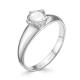 Серебряное кольцо АЛЬКОР 01-0675/00КЦ-00 с фианитом