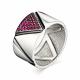 Серебряное кольцо АЛЬКОР 01-0792/0КЦ2-00 с фианитом