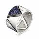 Серебряное кольцо АЛЬКОР 01-0792/0КЦ3-00 с фианитом