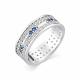 Серебряное кольцо АЛЬКОР 01-0881/0КЦ3-00 с фианитом