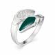 Серебряное кольцо АЛЬКОР 01-0973/ЭМ67-00 с фианитом, эмалью и цирконием