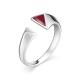 Серебряное кольцо АЛЬКОР 01-0975/ЭМ45-00 с фианитом, эмалью и цирконием