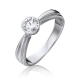 Кольцо из белого золота Platina 01-1049-00-101-1120-30 с бриллиантом