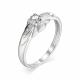 Серебряное кольцо АЛЬКОР 01-1060/00КЦ-00 с фианитом
