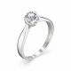 Серебряное кольцо АЛЬКОР 01-1085/00КЦ-00 с фианитом