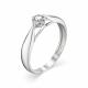 Серебряное кольцо АЛЬКОР 01-1086/00КЦ-00 с фианитом