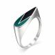 Серебряное кольцо АЛЬКОР 01-1094/ЭМ21-00 с эмалью