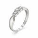Серебряное кольцо АЛЬКОР 01-1112/00КЦ-00 с фианитом