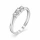 Серебряное кольцо АЛЬКОР 01-1113/00КЦ-00 с фианитом