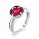 Серебряное кольцо АЛЬКОР 01-1126/00ШР-00 с шпинелью