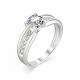 Серебряное кольцо АЛЬКОР 01-1154/00КЦ-00 с фианитом