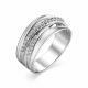 Серебряное кольцо АЛЬКОР 01-1238/00КЦ-00 с фианитом