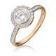 Золотое кольцо Platina 01-1279-00-101-1110-30 с бриллиантом