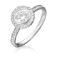 Кольцо из белого золота Platina 01-1280-00-101-1120-30 с бриллиантом