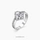 Серебряное кольцо АЛЬКОР 01-1365/00КЦ-00 с фианитом