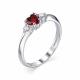 Серебряное кольцо АЛЬКОР 01-1420/0КЦ2-00 с фианитом
