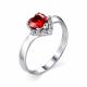 Серебряное кольцо АЛЬКОР 01-1421/0КЦ2-00 с фианитом