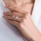 Серебряное кольцо Platina 01-1457-00-401-0200 с фианитом