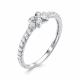 Серебряное кольцо АЛЬКОР 01-1471/00КЦ-00 с фианитом