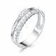 Серебряное кольцо АЛЬКОР 01-1515/00КЦ-00 с фианитом