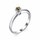 Серебряное кольцо АЛЬКОР 01-1539/00СТ-00 с султанитом