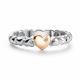 Серебряное кольцо АЛЬКОР с золотой накладкой и бриллиантом 01-1635/000Б-00