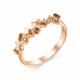 Серебряное кольцо АЛЬКОР 01-1654/00КЦ-06 с фианитом