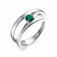 Серебряное кольцо АЛЬКОР 01-1681/00АГ-00 с агатом
