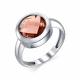 Серебряное кольцо АЛЬКОР 01-1694/0МГК-00 с ювелирным кристаллом