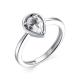 Серебряное кольцо АЛЬКОР 01-1697/00ГХ-00 с горным хрусталём